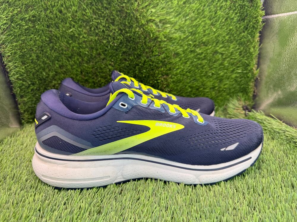Brooks Ghost 15 1103931D429 Athletic Sneaker Men's 10D Blue Mesh Running Sports